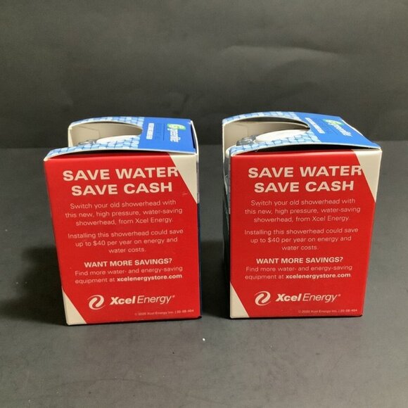 GREENLITE Residential Water Saving Fixed Shower Heads (2) 1.5 GPM Maximum NIB! - Picture 2 of 4